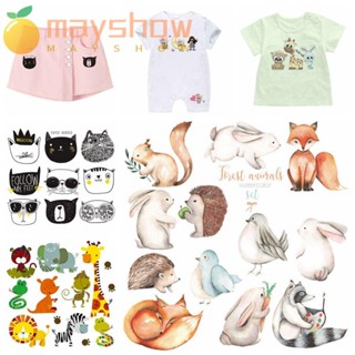 Mayshow แผ่นแพทช์ ลายการ์ตูนสัตว์ แฮนด์เมด DIY สําหรับตกแต่งเสื้อผ้า กางเกงยีน