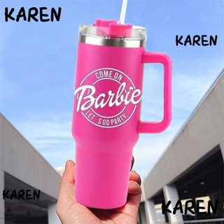 Karen แก้วกาแฟสเตนเลสสูญญากาศ สองชั้น 40 ออนซ์ 1200 มล. สําหรับตุ๊กตาบาร์บี้