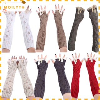 Moilyth ถุงมือ ผ้าถัก ให้ความอบอุ่น ล้างทําความสะอาดได้ เหมาะกับใส่ทํางาน เล่นสกีหิมะ ฤดูหนาว สําหรับผู้หญิง