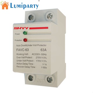 Lumiparty อุปกรณ์ป้องกันแรงดันไฟฟ้าเกิน 220v 63a 2p