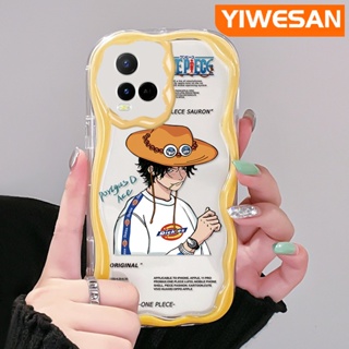 เคสโทรศัพท์มือถือแบบนิ่ม ใส กันกระแทก ลายคลื่น สีมาการอง แฟชั่น สําหรับ VIVO Y21 2021 Y21G Y33s Y21s Y21e Y21a Y21t T1x 4G