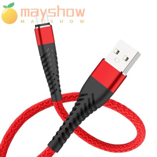 Mayshow สายชาร์จ Type-C ยาว ถัก สายชาร์จ Micro USB