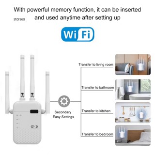 Sra ZK อุปกรณ์ขยายสัญญาณ Wifi พร้อมเสาอากาศขยายสัญญาณ 300mbps ระยะไกล