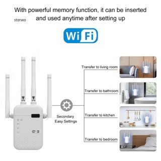 Sra ZK อุปกรณ์ขยายสัญญาณ Wifi พร้อมเสาอากาศขยายสัญญาณ 300mbps ระยะไกล