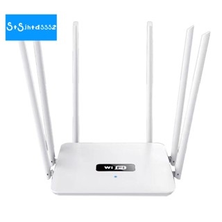 เราน์เตอร์ Wifi ไร้สาย 6 เสาอากาศ 2.4G 300Mbps AP/Dial Mode Wifi Repeater เสาอากาศ 6 เสาอากาศสูง สําหรับบริษัท (ปลั๊ก US)