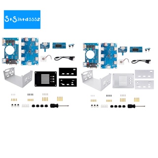 เมนบอร์ด FPGA 32MB พร้อมฮับ USB V2.1 พร้อมเคสโลหะ DIY สําหรับ Terasic DE10-Nano Mister FPGA