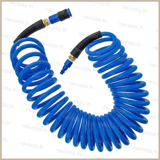 ท่อคอมเพรสเซอร์แอร์ น้ําหนักเบา 1 4 Polyurethane Recoil Air Hose พร้อมตัวจํากัดการงอ ยืดหยุ่น และตัวต้านทานการงอ