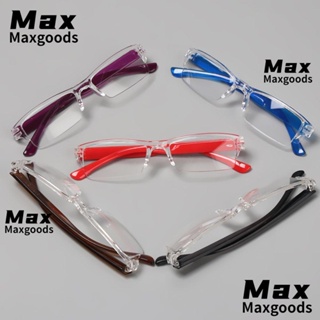 Maxg แว่นตาอ่านหนังสือ เรซิน เบาพิเศษ สีแคนดี้ ดูแลสายตา