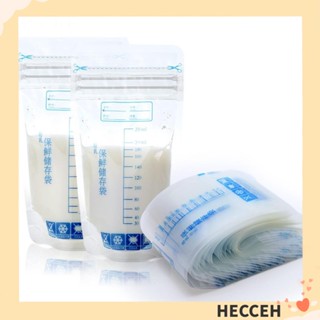 Hecceh ถุงเก็บน้ํานมแม่ LDPE PET แบบใส ขนาด 250 มล. พกพาง่าย สําหรับหญิงตั้งครรภ์ 30 ชิ้น