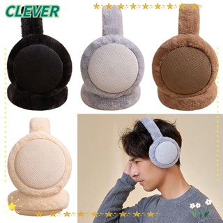 Clever ที่ปิดหูกันหนาว ผ้ากํามะหยี่ขนนิ่ม ป้องกันความเย็น ขนเฟอร์เทียม สําหรับกลางแจ้ง