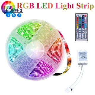 สายไฟ RGB 3528 300LED 5 เมตร พร้อมรีโมตคอนโทรล 44 คีย์ และรีโมตคอนโทรล สําหรับคริสต์มาส ห้องนั่งเล่น ห้องนอน