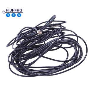 สายเคเบิลเชื่อมต่อเสาอากาศ Wifi RP-SMA ตัวผู้ เป็นตัวเมีย สีดํา ยาว 5 เมตร