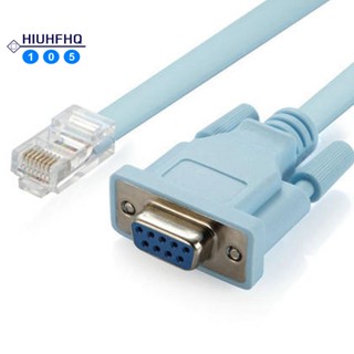 สายเคเบิลอะแดปเตอร์เครือข่ายเราเตอร์ USB RJ45 Cat5 Ethernet เป็น Rs232 DB9 COM Port Serial ตัวเมีย 1.8 เมตร