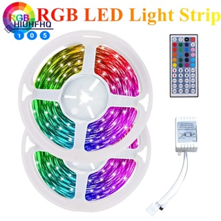 สายไฟ RGB 3528 600LED 10 เมตร พร้อมรีโมตคอนโทรล 44 คีย์ และรีโมตคอนโทรล สําหรับคริสต์มาส ห้องนั่งเล่น ห้องนอน