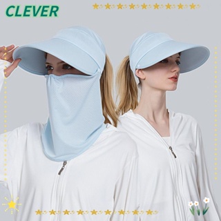 Clever หมวกกันแดดลําลอง สีพื้น ปรับได้ เหมาะกับฤดูร้อน สําหรับขี่จักรยาน รถบรรทุก