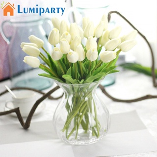 Lumiparty ดอกทิวลิปประดิษฐ์ หนัง PU สําหรับตกแต่งบ้าน งานแต่งงาน 1 ชิ้น