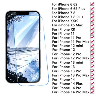 กระจกนิรภัยกันรอยหน้าจอ สําหรับ Iphone 14 13 12 11 Pro Max Iphone 6 6S 7 8 Plus X Xs Xr Mini