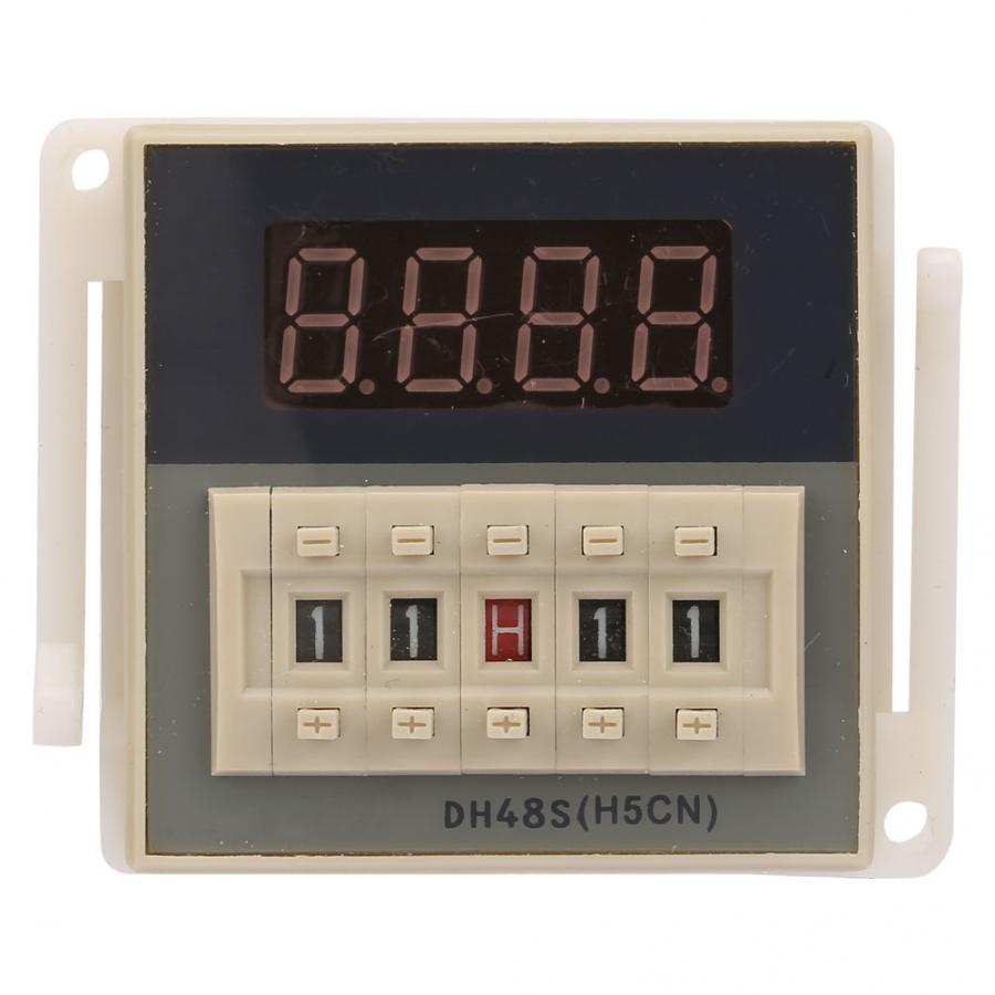 O111ROM 0.01S-9999H 8 Pins Digital Time Relay DH48S-2Z 10A จอแสดงผล LCD Time Timer Delay Relay 380VA