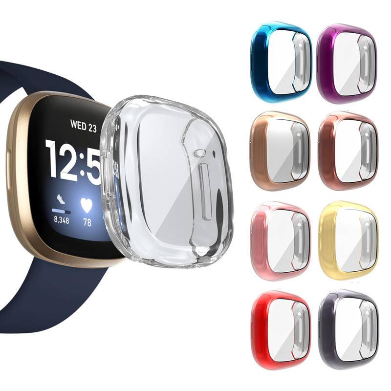 Tpu Soft Watch Case ปกป้องหน้าจอสําหรับ Fitbit Versa 3 Sense