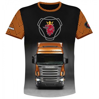 เสื้อยืด ลาย Scania T025 3D