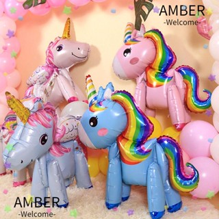 Amber ลูกโป่งยูนิคอร์น สเตอริโอ สําหรับตกแต่งปาร์ตี้