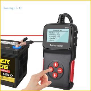 Rox เครื่องมือวิเคราะห์ทดสอบแบตเตอรี่รถยนต์ รถจักรยานยนต์ 100-2000CCA 12V