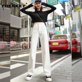 EOENKKY  กางเกงขายาว กางเกงยีสน์ผู้หญิง ทรงหลวม ๆ ตรง Retro Hip Hop Pants 2023 NEW Style  Stylish ทันสมัย Trendy สวย A97L8AM 36Z230909