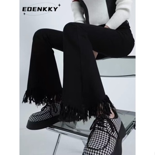 EOENKKY  กางเกงขายาว กางเกงยีสน์ผู้หญิง ทรงหลวม ๆ ตรง Retro Hip Hop Pants 2023 NEW Style  รุ่นใหม่ Beautiful ทันสมัย คุณภาพสูง A97L8AR 36Z230909