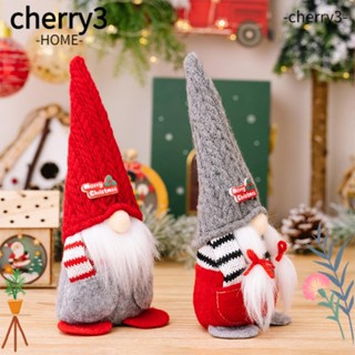 Cherry3 ตุ๊กตามนุษย์แคระไร้หน้า สีแดง สําหรับตกแต่งปาร์ตี้คริสต์มาส