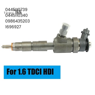 ใหม่ 0445110340 0445110739 หัวฉีดน้ํามันเชื้อเพลิงดีเซล สําหรับ Peugeot Citroen Ford Fiat 1.6 TDCI HDI