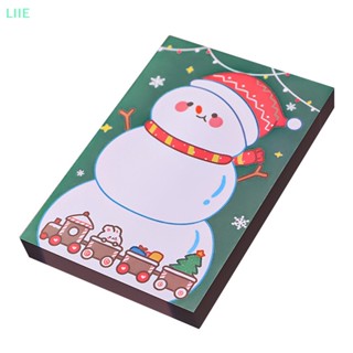 Li กระดาษโน้ต ลาย Merry Christmas เครื่องเขียน ของขวัญวันหยุด 50 แผ่น