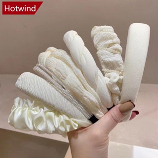 Hotwind ที่คาดผม ประดับไข่มุก ลูกไม้ เรียบง่าย เข้ากับทุกการแต่งกาย สําหรับผู้หญิง L1M1