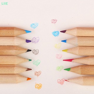 Li ชุดดินสอสี 12 สี ลายการ์ตูนสัตว์คริสต์มาส 12 กล่อง ต่อชุด