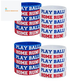 สร้อยข้อมือเบสบอล PLAY BALL HOME RUN 24 ชิ้น สําหรับปาร์ตี้