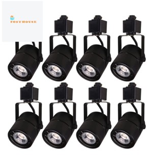 หลอดไฟ LED 10W หรี่แสงได้ ปรับเอียงได้ สีดํา แพ็คละ 8 ชิ้น 110V