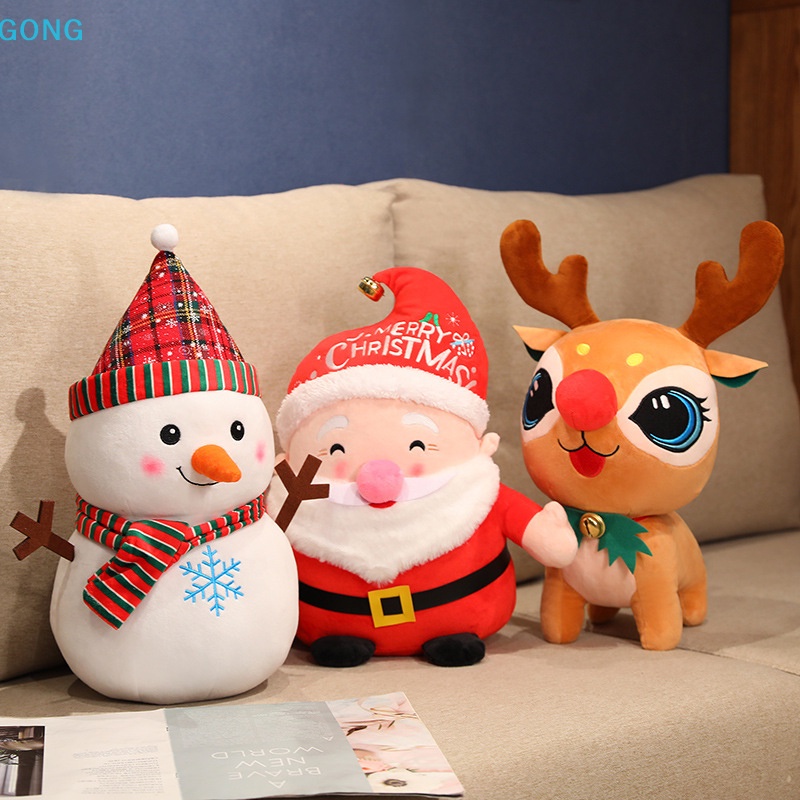 Go ตุ๊กตาซานตาคลอส กวาง สโนว์แมน น่ารัก ของขวัญคริสต์มาส