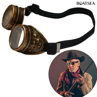 [BOA] Steampunk แว่นตาย้อนยุค แต่งตัว กันรอยขีดข่วน UV วินเทจ เท่ ฮาโลวีน แว่นตา สําหรับคอสเพลย์ ฮาโลวีน