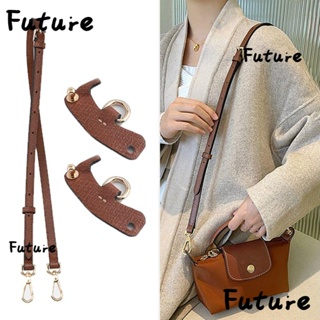 LONGCHAMP Future ชุดหัวเข็มขัด หนังวัวแท้ ไม่ต้องเจาะรู แฟชั่นสําหรับผู้หญิง