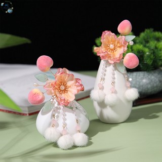 กิ๊บติดผม รูปดอกไม้ สีชมพู สไตล์หวาน สําหรับตกแต่งหน้าผาก