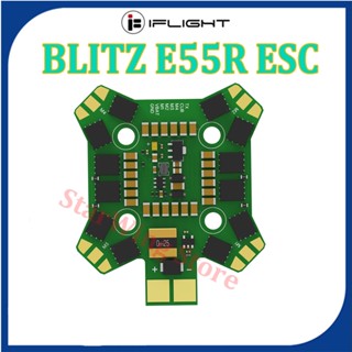 Iflight BLITZ E55R BLHeli32 2-6S 4-IN-1 20x20 มม. ไร้แปรงถ่าน ESC DShot150 300 600 MultiShot OneShot สําหรับโดรนแข่งขัน FPV Freestyle