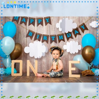 Lontime ก้อนเมฆแขวนเพดาน สีขาว สวยหรู สําหรับตกแต่งเพดาน ปาร์ตี้ 16 ชิ้น