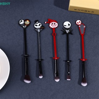 Hb แปรงแต่งหน้า ลายการ์ตูนอนิเมะ Nightmare Before Christmas สําหรับเจ้าสาว 5 ชิ้น HY