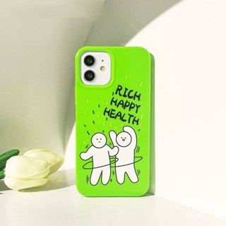 เคสป้องกันโทรศัพท์มือถือ แบบนิ่ม ลาย Happy Rich สําหรับ iPhone 14 13promax 12pro 11 Fresh 78p x xr xsmax