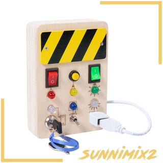 [Sunnimix2] บอร์ดไม้ มอนเตสซอรี่ ของเล่นเสริมการเรียนรู้ สําหรับเด็ก