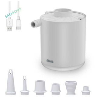 เครื่องปั๊มลม ขนาดเล็ก แบบพกพา พร้อมแบตเตอรี่ ชาร์จ USB สําหรับสระว่ายน้ํา