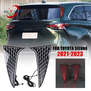 ไฟเบรกท้ายรถยนต์ LED ซ้าย ขวา แบบเปลี่ยน สําหรับ Toyota Sienna 2021-2023 2 ชิ้น