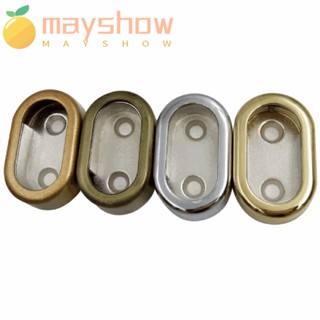 Mayshow หน้าแปลนตู้เสื้อผ้า, ที่แขวนเสื้อผ้าฮาร์ดแวร์โลหะผสมหน้าแปลนที่นั่ง, ข้อต่อโลหะผสมสังกะสีราวแขวนเสื้อผ้าตู้เสื้อผ้า