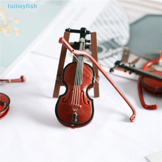 Tuilieyfish โมเดลกีตาร์ ไวโอลิน 1/12 สําหรับตกแต่งบ้านตุ๊กตา