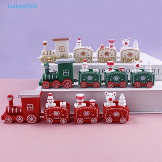 Tuilieyfish รถไฟพลาสติก รูปสโนว์แมนน่ารัก ของเล่นสําหรับเด็ก