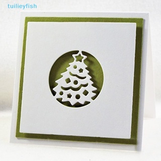 Tuilieyfish แผ่นแม่แบบ ตัดลายคริสต์มาส สําหรับตกแต่งสมุด กระดาษ งานฝีมือ 6 ชิ้น